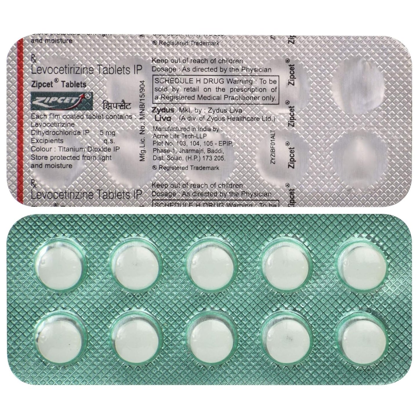 Zipcet - Strip of 10 Tablets