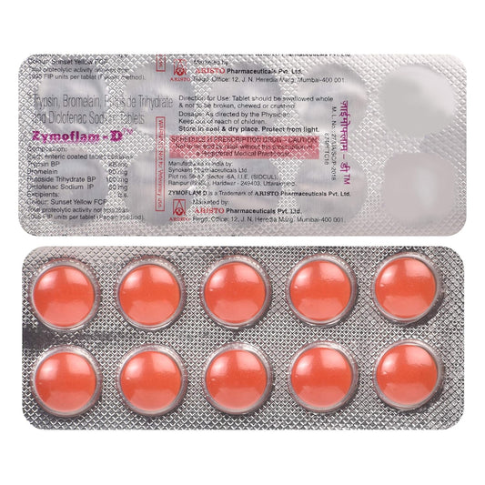 Zymoflam D - Strip of 10 Tablets