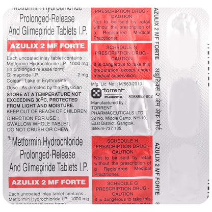 Azulix 2 MF Forte - Strip of 15 Tablets