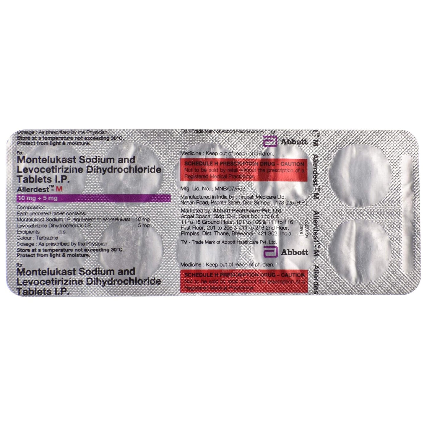 Allerdest-M - Strip of 10 Tablets