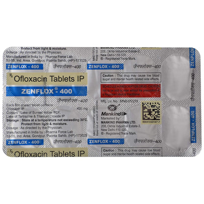 Zenflox-400 - Strip of 10 Tablets