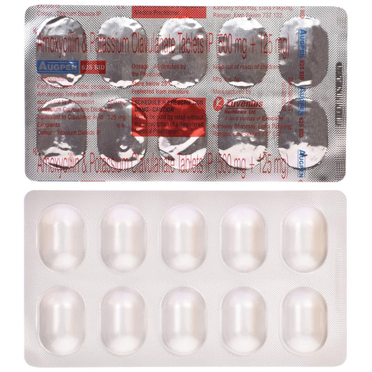 Augpen 625 BID - Strip of 10 Tablets