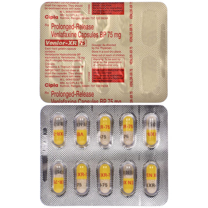 Venlor-XR 75 - Strip of 10 Capsules