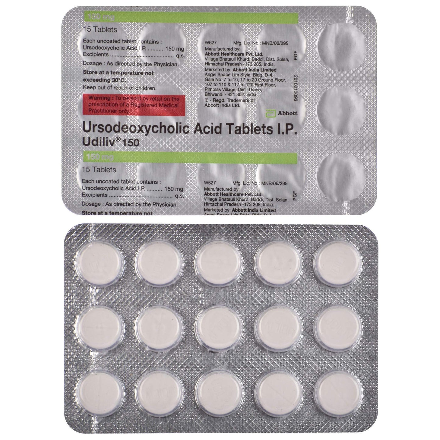 Udiliv 150 - Strip of 15 Tablets