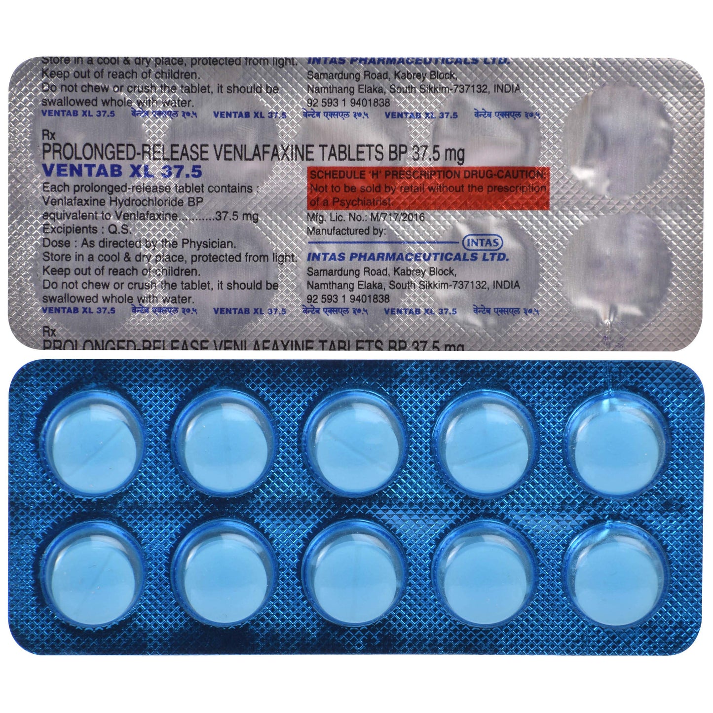 Ventab XL 37.5 - Strip of 10 Tablets