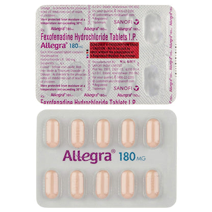 Allegra 180 mg - Strip of 10 Tablets