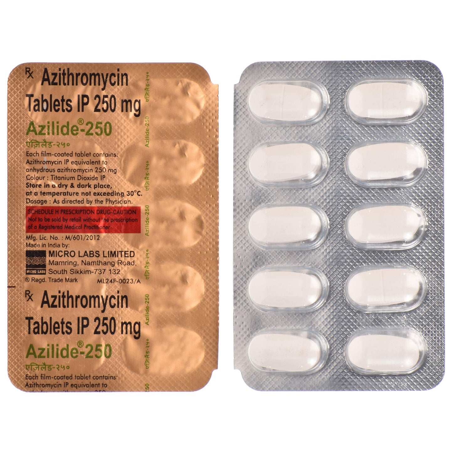 Azilide - 250 - Strip of 10 Tablets