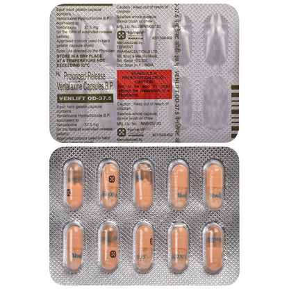 Venlift OD - 37.5 - Strip of 10 Capsules