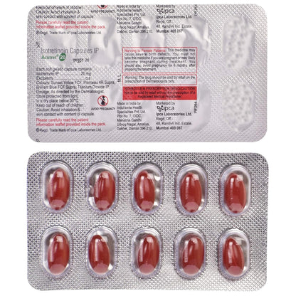 Acutret 20 - Strip of 10 Capsules