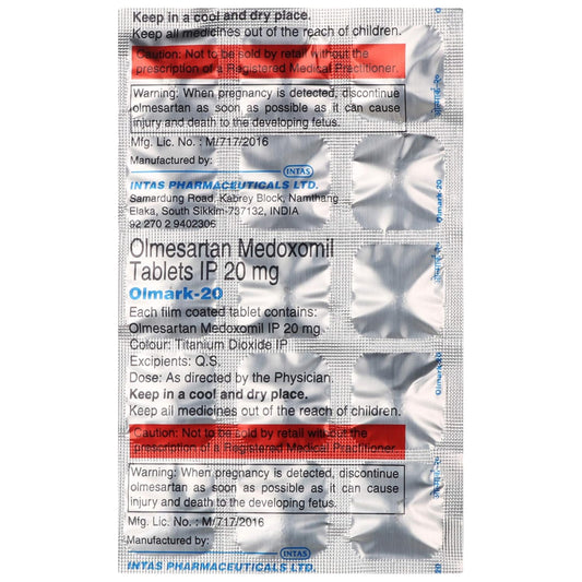 Olmark 20 - Strip of 15 Tablets