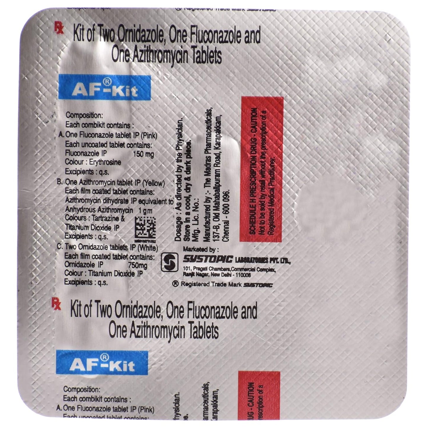 AF-Kit - Strip of 4 Tablets