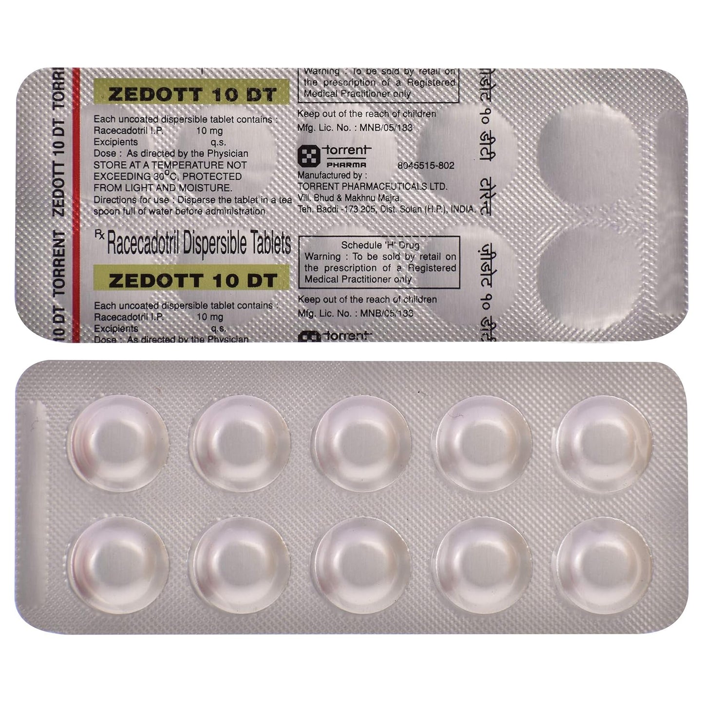 Zedott 10 DT - Strip of 10 Tablets