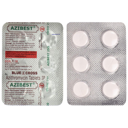 Azibest 250 - Strip of 6 Tablets