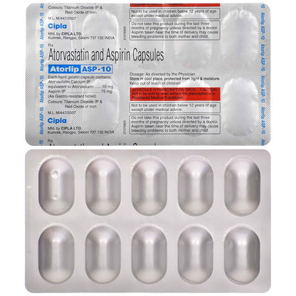 Atorlip ASP -10 - Strip of 10 Capsules