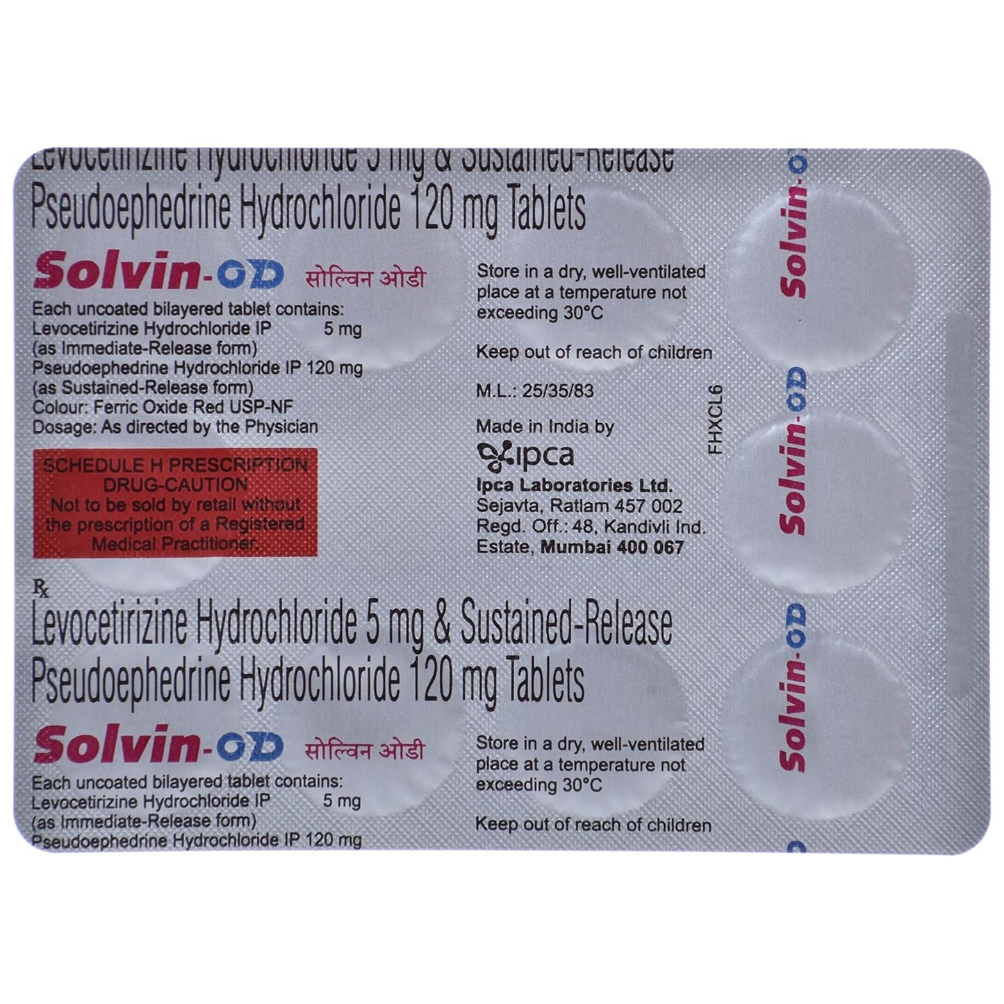 Solvin OD - Strip of 10 Tablets