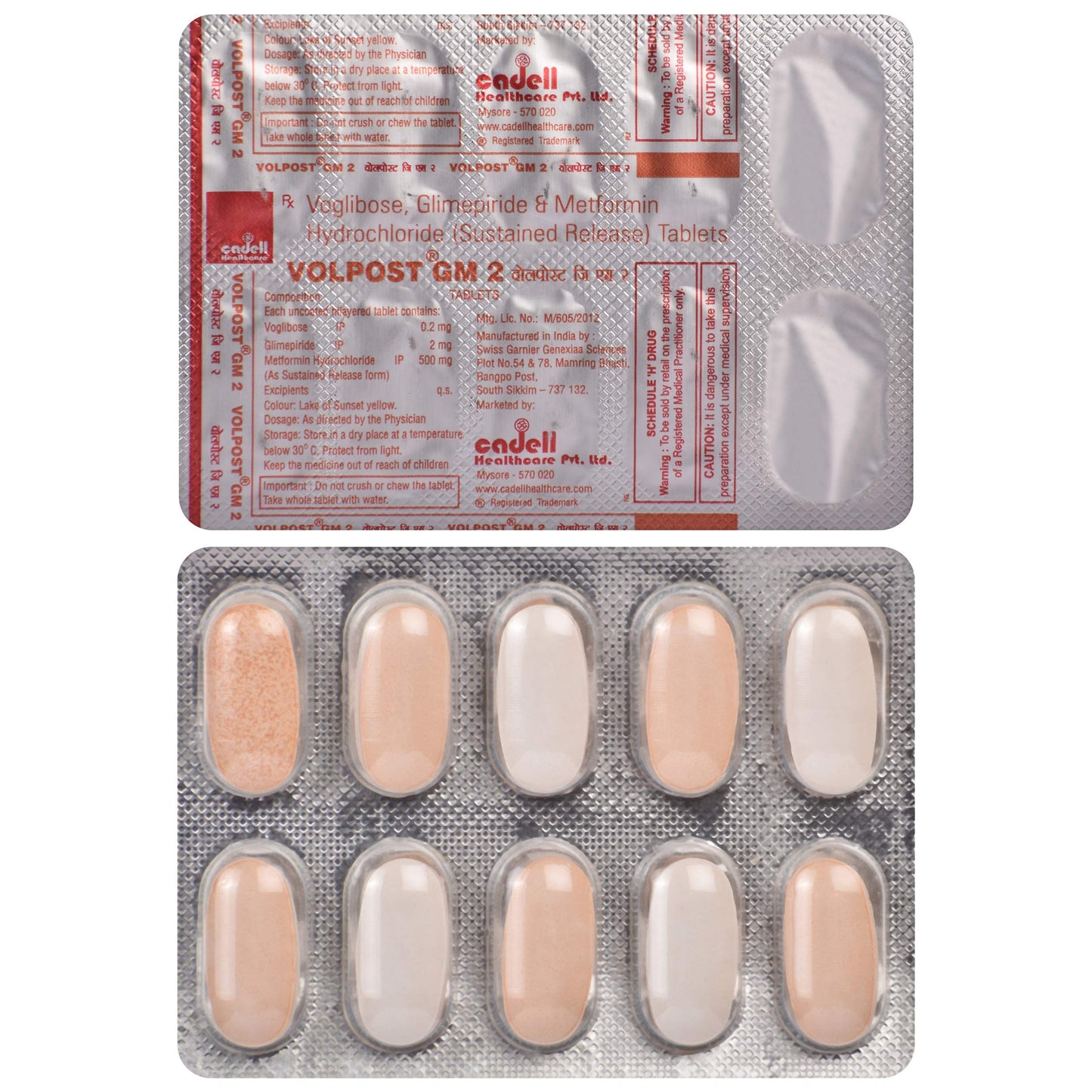 Volpost GM 2 - Strip of 10 Tablets