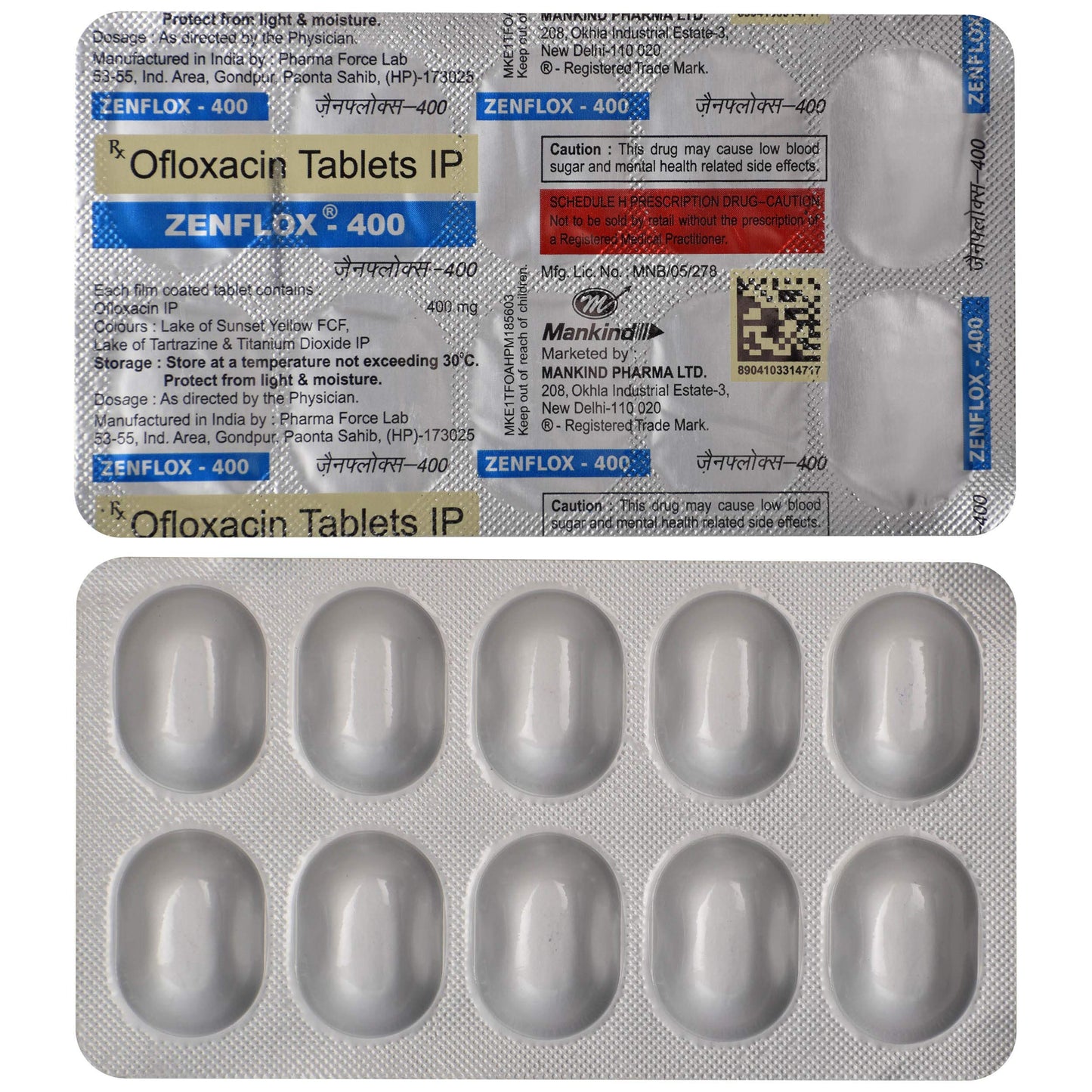 Zenflox-400 - Strip of 10 Tablets