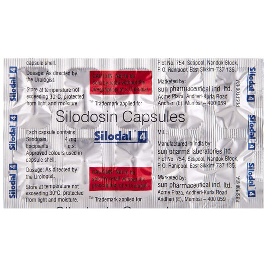 Silodal 4 - Strip of 10 Capsules