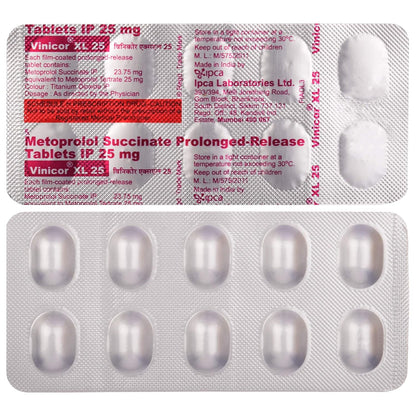 Vinicor XL 25 - Strip of 10 Tablets