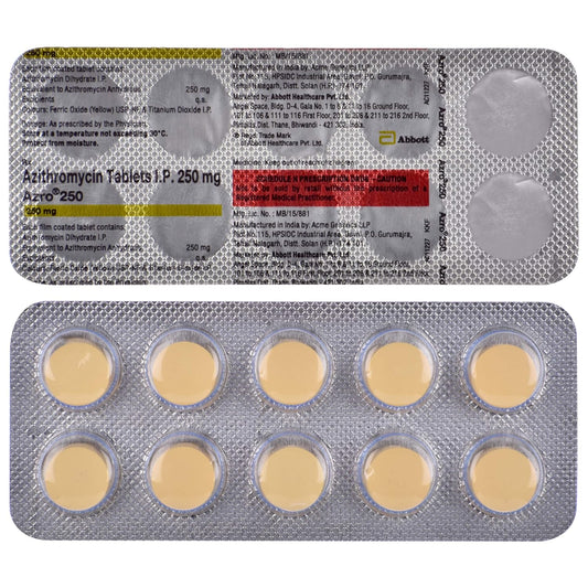 Azro 250 - Strip of 10 Tablets