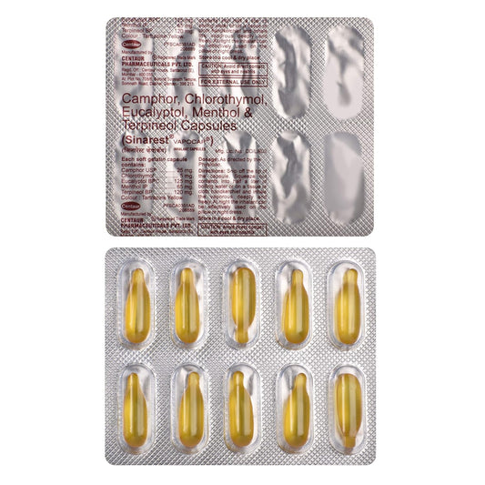 Sinarest - Strip of 10 Vapo Capsules