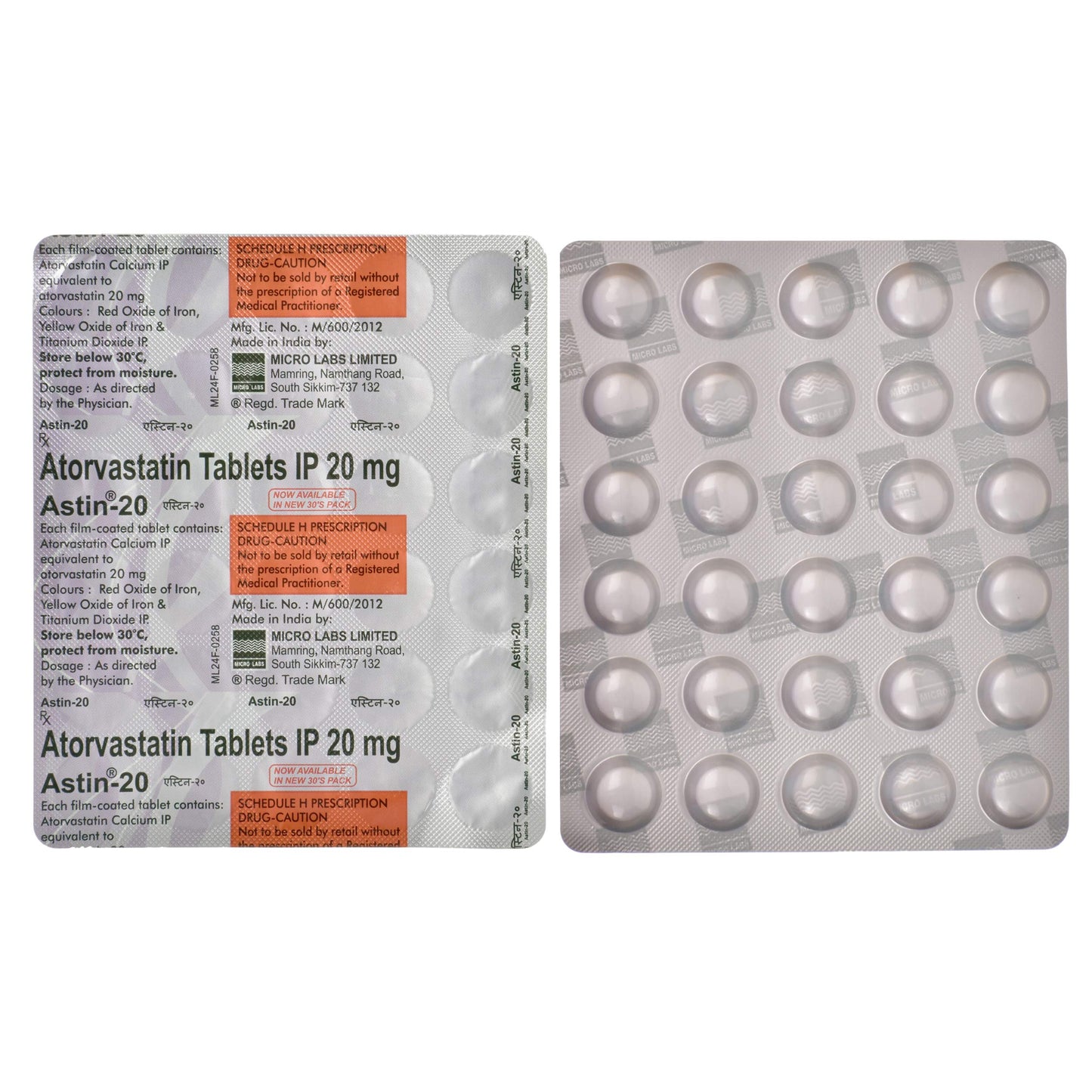 Astin-20 - Strip of 30 Tablets