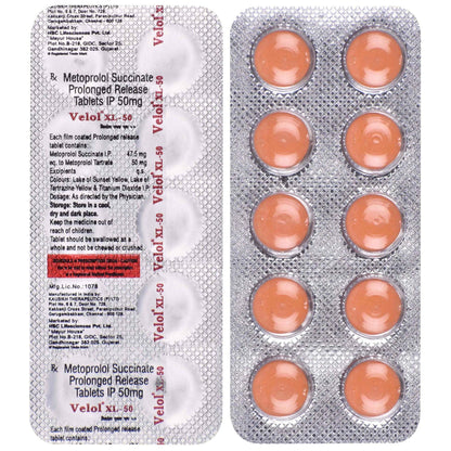 Velol XL 50 - Strip of 10 Tablets