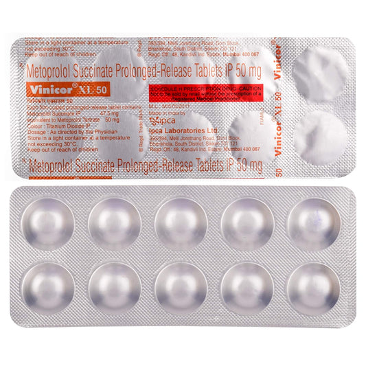 Vinicor XL 50 - Strip of 10 Tablets