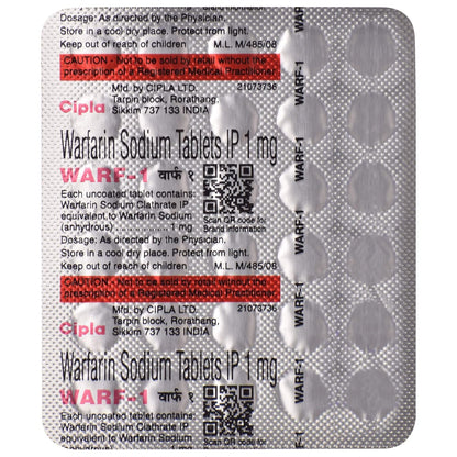 Warf-1 - Strip of 30 Tablets